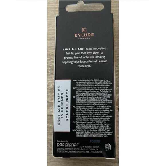 Eylure 2 in 1 Line & Lash Black Adhesive Eyeliner USE WITH ANY LASHES New In Box - Picture 2 of 2